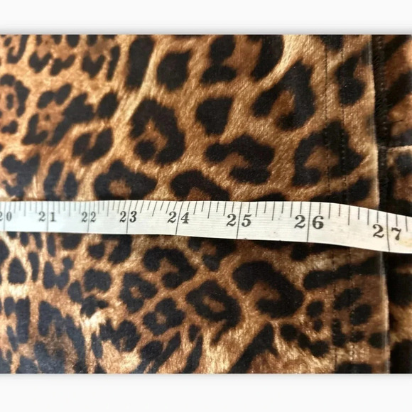 Tiger Mist Frankie Womens Velour Animal Print Cocktail Dress Size Large Bodycon - Picture 8 of 10